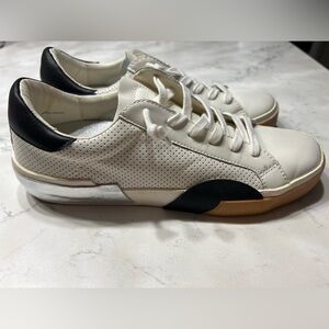 Dolce Vita White and Black Sneakers